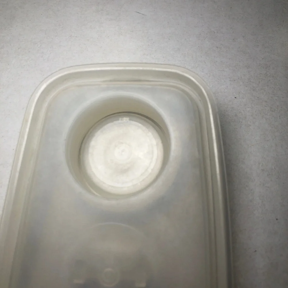Vintage Tupperware Stor N Pour Jr Cereal Container #499-4 Lid 509-2 Sheer USA